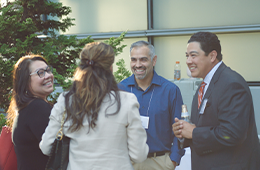 Group of people smiling