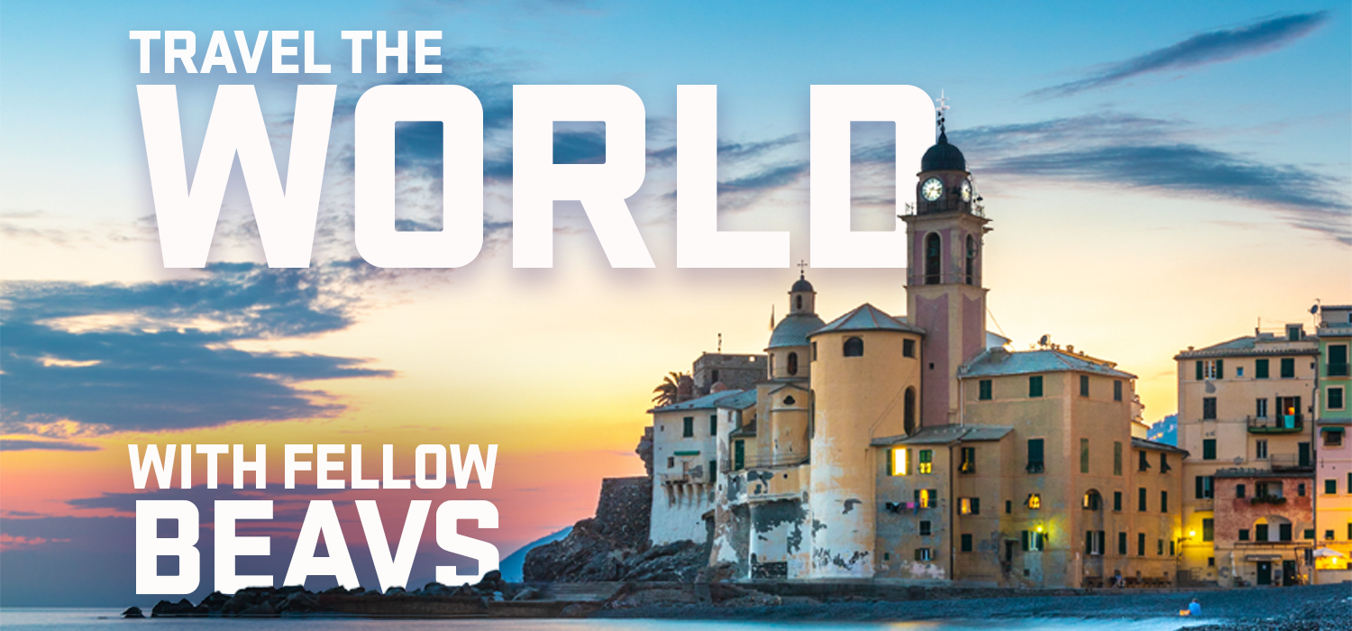 Travel the world with fellow beavs with a photo of the sunset