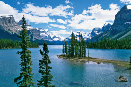 Landscape photo of water and mountains
