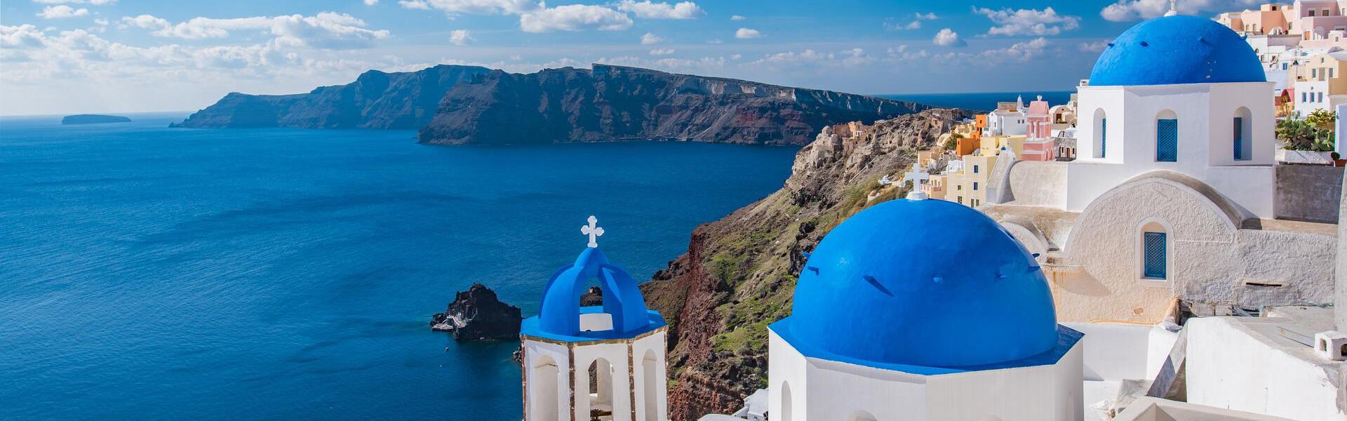 Church off the coast of Santorini, Greece