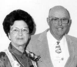 Black and white headshot of Glenn and Mildred Harvey