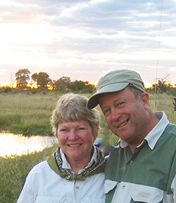 Robert and Sara Rothschild headshot while outside