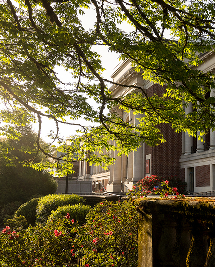 OSU Campus Building with trees