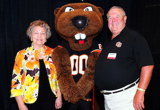 Bert and Shirley Babb with Benny at OSU