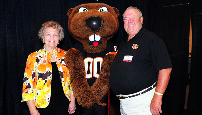 Bert and Shirley Babb with Benny at OSU