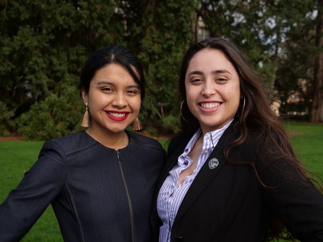 President Isabel Núñez Pérez, ’21, and Vice President Metzin Rodriguez, ’21