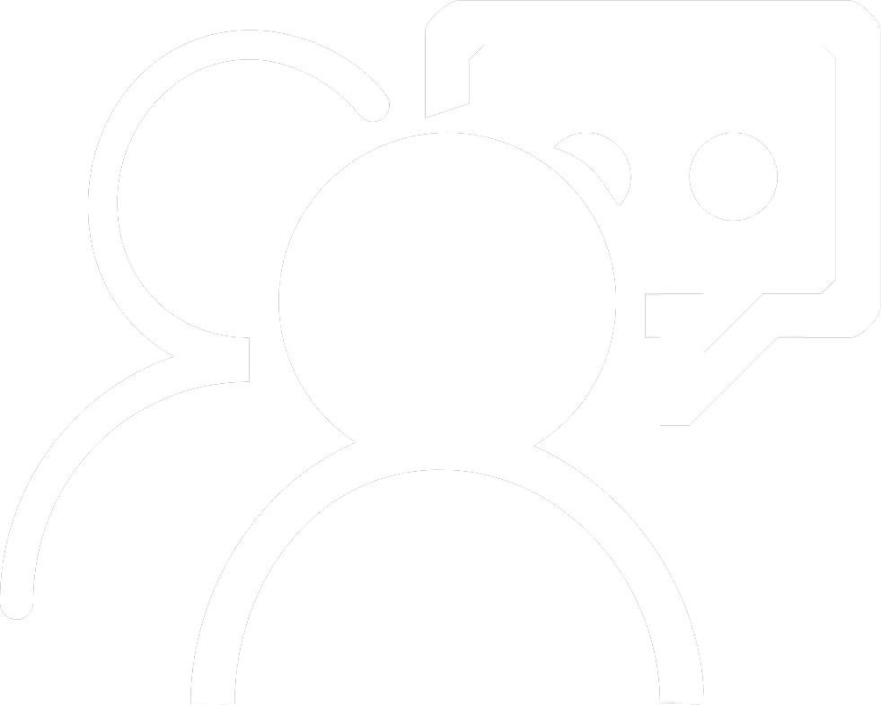 Interview white icon