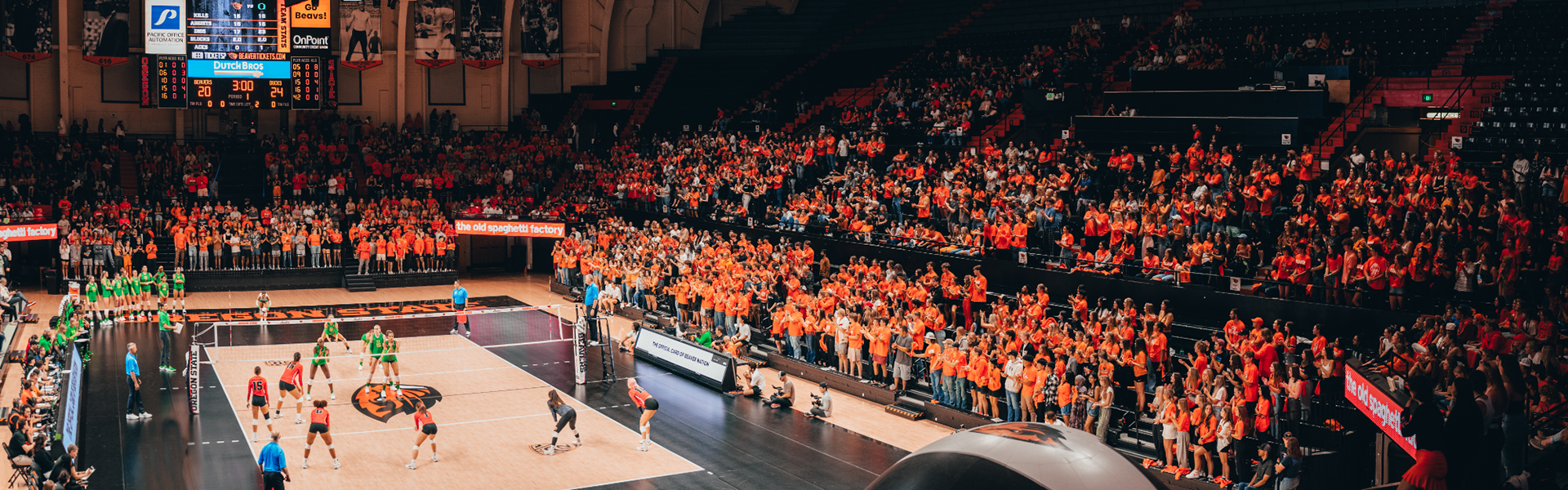 Photo of Oregon State volleyball court