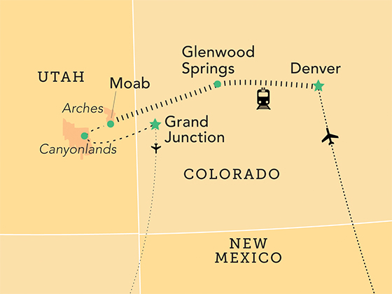 Map of tour
