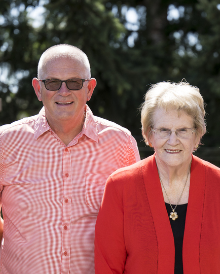 Photo of Dorothy Butler and her son Mike Butler