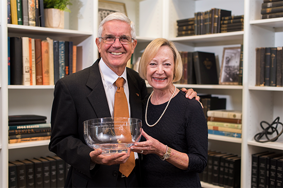 Larry Guistina at the Black and Orange awards.